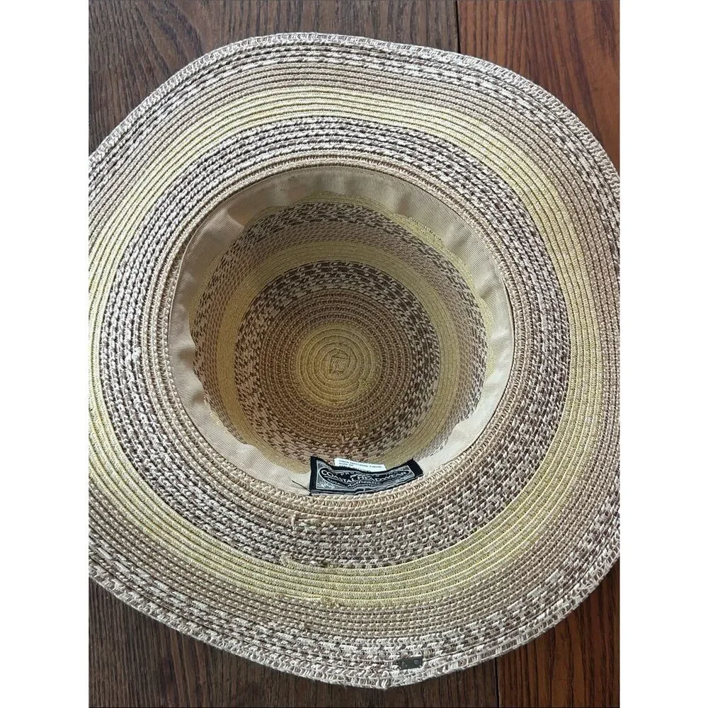 🏝️ Wide Brim Straw Sun Hat 👒 Tiki Beads Packable!